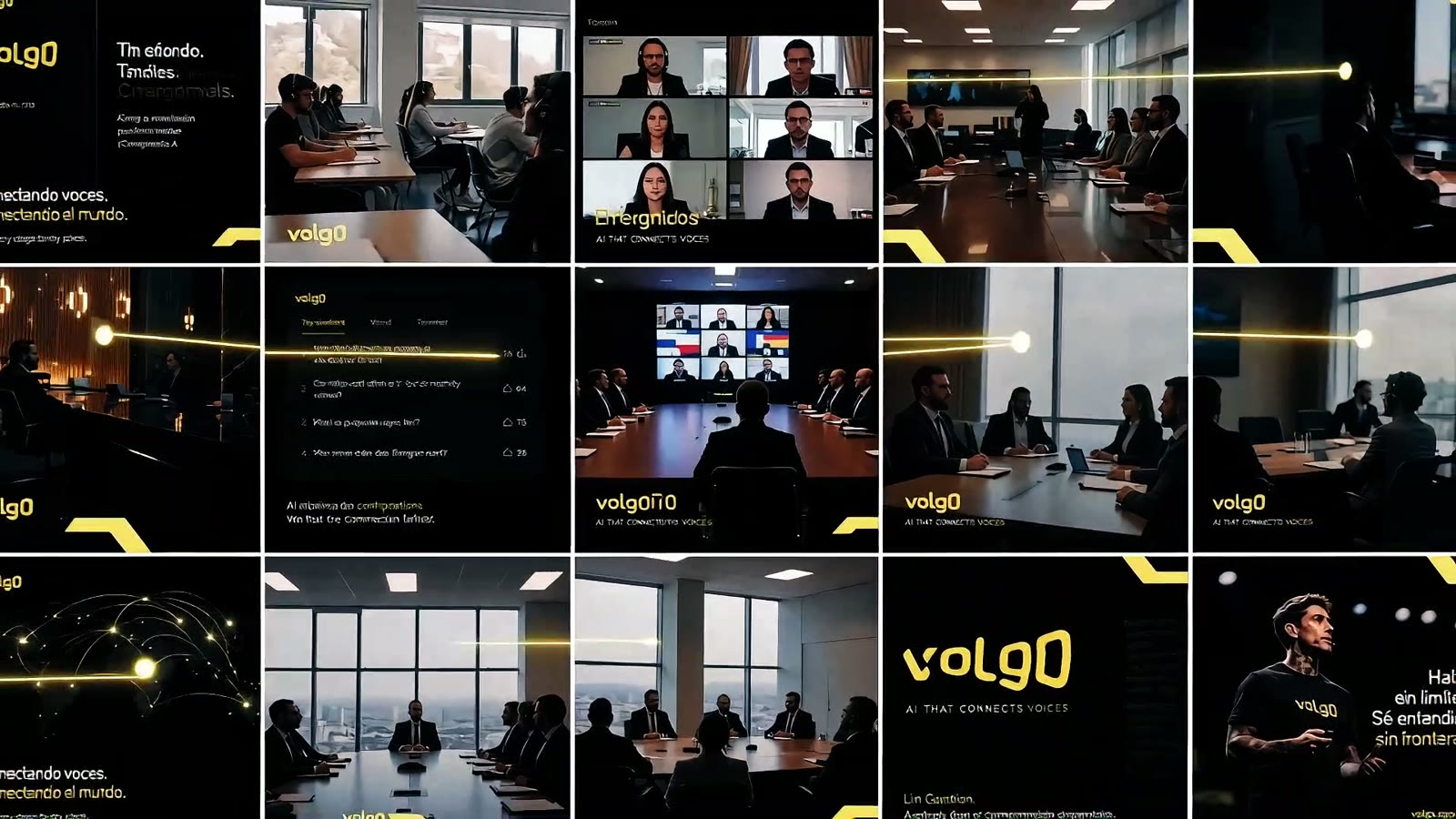 Classrooms, boardrooms and video calls using Volgo
